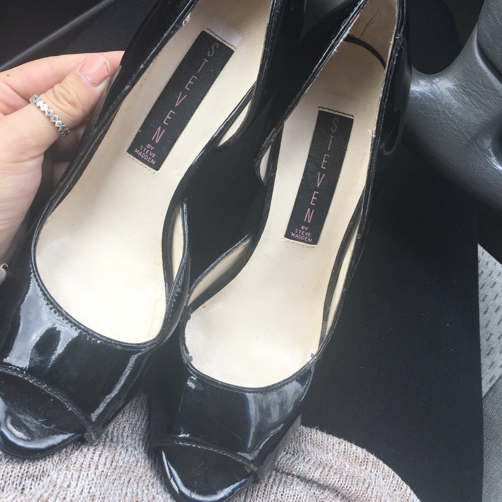 “STEVEN” Steve Madden Open Toe Heels